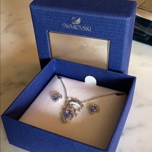 💎Sawarovski Aquamarine Earrings & Necklace💎